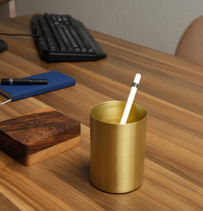 Brass Pen Stand Awesome Designer Office Desk Organizer Custom <b>Creative</b> Office Supplies Pencil Pen Pot Holder - Product Image 4