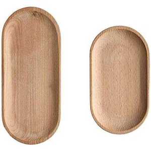 Plateau décoratif en bois à usage général, design minimaliste rectangulaire, fabriqué à la main par un artisan, pièce unique, plateau de service en bois pour couverts - Product Image 4