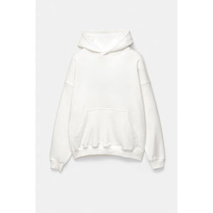 Sweat-shirt à capuche surdimensionné en molleton de coton léger, bleu uni, motif personnalisé, de qualité supérieure, conçu pour les performances sportives - Product Image 6