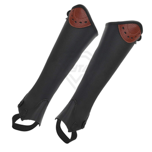 Chaps d'équitation en cuir véritable souple de qualité supérieure, style western, confortables, à prix de gros, chaps en cuir pas chers - Product Image 2