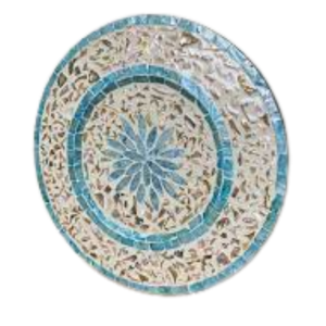 Boho Mother of Pearl Charger Plate Handmade Shell <b>Placemat</b> for Beach Wedding & Luxury Dining Storage - Product Image 1