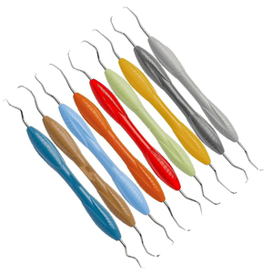 Kit d'hygiène dentaire Gracey Curette 9 pièces |   Poignées en silicone Ergo Sense de qualité supérieure |   Scalpels chirurgicaux réutilisables de qualité médicale pour le détartrage - Product Image 4