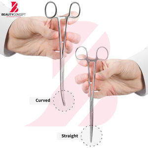 Pinzas Rectas y Curvas de Acero Inoxidable con Triple Bloqueo, Hechas a Medida, Nuevas, para Uso Médico Hospitalario, Instrumentos Quirúrgicos, Pinzas Kelly - Product Image 2