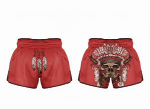 Shorts de Muay Thai personnalisés en polyester léger de haute qualité pour la lutte, le karaté, la boxe, le MMA, avec broderie personnalisée pour la salle de sport - Product Image 3