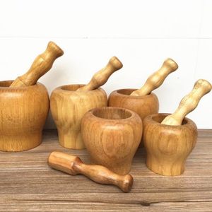 Wooden Herb Pulverizer Mortar Pestle Bowl Handmade Natural <b>Grinding</b> Tool for Seasonings Dry Ingredients NEHA ENTERPRISES Model - Product Image 3