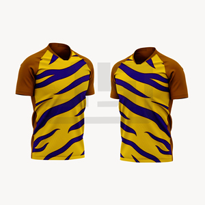 Premium Soccer Jersey Heat-Transfer Printed 100% Polyester Football Shirt Lightweight Moisture Wicking Breathable Sportswear - Product Image 3