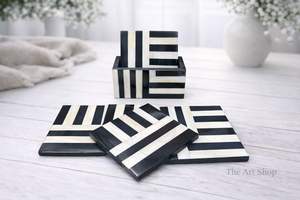 Elegant Design Resin Inlay Coaster Set MDF Coaster Resin Coaster MDF Resin Inlay Coaster Place Mats at very competitive Price - Product Image 3