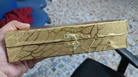 KAKA ENTERPRISES Zilver verguld handgemaakt lichtgewicht kommenset met 2 lepels |   Modern Duits design koninklijke gouden geschenkdoos voor een cadeau