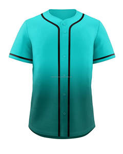 Camiseta de béisbol y softbol de manga corta personalizable de alta calidad, ropa deportiva informal atractiva, sublimación, estilo uniforme en blanco - Product Image 1