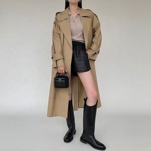 Women's Trench Coat Custom Logo Trench Coat Women Luxury Designer Long Trench Femme Women's <b>Winter</b> Trench Coat Wholesale OEM ODM - Product Image 6