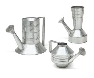 Small metal watering can perfect for desk plants indoor decoration and light watering tasks at home - Product Image 1