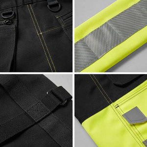 Vêtements de travail sur mesure, shorts de sécurité avec poches cargo, bande réfléchissante, sécurité routière, haute visibilité, shorts de sécurité pour la construction - Product Image 6
