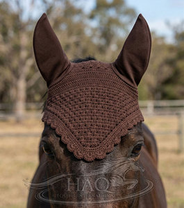 Malla Protectora para Orejas de Caballo, Transpirable, de Ganchillo, Insonorizante, para Montar a Caballo, Equipo Ecuestre - Product Image 6