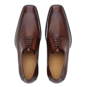 Zapatos de Cuero Negros de Negocios para Hombre, Punta Redonda, Cuero Vacuno Genuino, Colección Ejecutiva, Fabricante OEM Global - Product Image 1