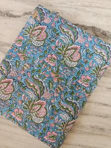 Tela india estampada a mano, hermosa tela decorativa hecha a mano con estampado floral, tela de algodón para confección de vestidos, textiles para el hogar, estampado personalizado - Product Image 3