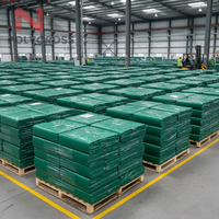 Bâche en polyéthylène de qualité supérieure pour l'exportation, doublement laminée, résistante aux intempéries, haute résistance, protection pour la construction et le transport de marchandises