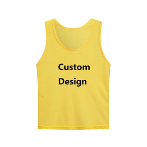 Chaleco Deportivo Unisex Azul sin Mangas de Secado Rápido, con Rayas de Poliéster, Logotipo Personalizado, para Todas las Temporadas, Práctica y Entrenamiento de Equipos para Adultos - Product Image 2