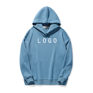 เสื้อฮู้ดดี้โลโก้แบบกำหนดเอง เสื้อฮู้ดดี้ผ้าฝ้ายฟลีซทรงโอเวอร์ไซส์ มีกระเป๋าจิงโจ้ สไตล์สตรีทแวร์ พิมพ์ตามสั่ง ยูนิเซ็กซ์ - Product Image 5