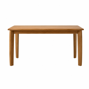 Mesa de Comedor Rectangular Moderna Escandinava de Madera de Teca Sólida, Ecológica, Impermeable, con Patas de Madera, Diseño Estable para Muebles del Hogar - Product Image 1