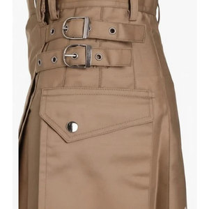 Kilt écossais tactique pour femmes, en coton robuste, vente en gros, jupes utilitaires pour la randonnée - Product Image 3