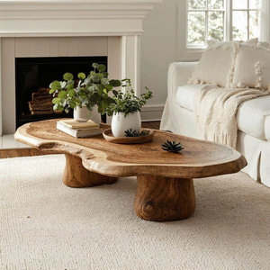 Wholesale Luxali Modern Solid <b>Wood</b> Coffee <b>Table</b> Living Room Handmade Natural Eco-Friendly Durable Decor Unique Design - Product Image 1