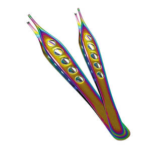 2026คีมตักฟันแบบมีรูขนาด1x2ฟันมีรูสีรุ้งชุดเครื่องมือทำมือหลากสีหลายสีหลายสี - Product Image 4