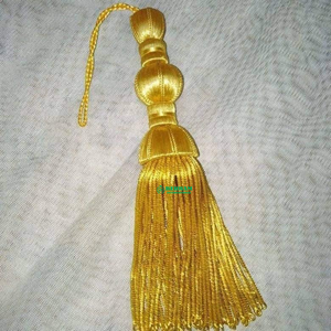 Antique Gold Metallic Wire Pectoral Cross <b>Cord</b> Priest Vestment Cincture Rope Bishop Tassel <b>Cord</b> Home Textile Customized Size - Product Image 5