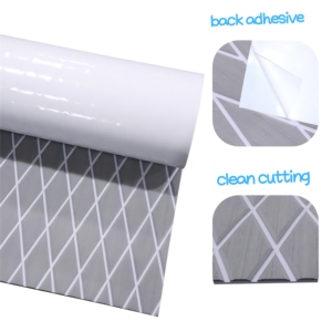 Hroes nhà máy giá kết cấu kim cương EVA bọt biển boong tự dính tổng hợp tếch chải ngoài trời DIY Du thuyền thảm - Product Image 3