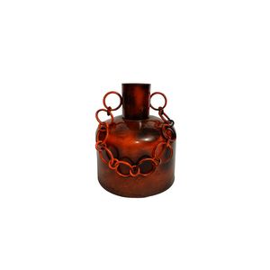Vase à fleurs abstrait en métal rouge, design créatif, centre de table décoratif, support de plantes moderne pour l'hôtellerie et la maison, achat en gros - Product Image 5