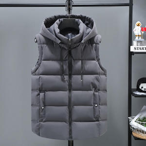 Factory Direct Sale Winter Down <b>Vest</b> Excellent Sleeveless <b>Thermal</b> Down <b>Men</b> Puffer Warm Plus Size Down <b>Vest</b> - Product Image 2