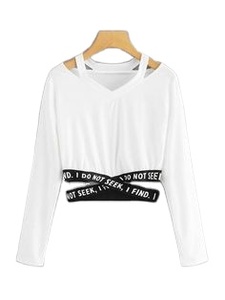 Sudadera térmica de invierno de primera calidad, Top corto ligero de manga larga con cuello redondo y logotipo personalizado para mujer - Product Image 2