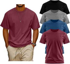 Camisetas de Punto Grueso de 240 Gsm, Corte Regular, 100% Algodón, Impresión Digital Personalizada, Diseño Gráfico, Estilo Urbano para Hombre - Product Image 1