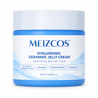 Crème Visage Multi-Peptides Vitamine C Marque Blanche 50ml Anti-Rides Raffermissante Éclat Soin Facial Peau Mature Crème Gelée