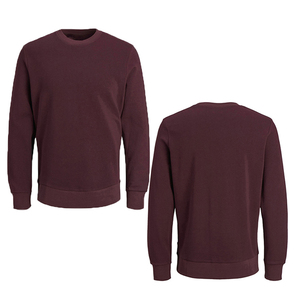 Sudadera para hombre con forro polar, 100% algodón, cuello redondo, peso pesado, para mujer, para fitness y entrenamiento, AI-SS-011 - Product Image 3