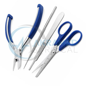 Juego de Podología Susol Premium de 4 Piezas, Instrumentos de Higiene para Pies de Acero Inoxidable, Certificado CE, Kit Quirúrgico Reutilizable - Product Image 3