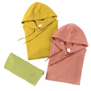 Sweats à capuche XS avec logo personnalisé pour hommes, sweatshirts avec impression sérigraphiée brodée et fermeture éclair en molleton uni pour l'hiver - Product Image 3