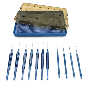 Ensemble d'instruments ophtalmiques orthopédiques de haute qualité pour la rétine vitréo, comprenant un crochet rétinal et des pinces ophtalmiques, en acier inoxydable allemand, réutilisable - Product Image 4