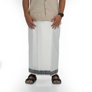 Izár Islámico para Hombre de Alta Densidad, Tejido Transpirable de Algodón con Patrón Clásico, Ropa de Estar Modesta para Hombres Musulmanes - Product Image 1