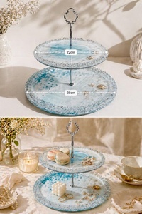 Base Redonda de Resina Epoxi Artizon Studio Premium para Pasteles, para Bodas, Fiestas de Cumpleaños, Mesa de Postres, Solo Lavar a Mano - Product Image 5