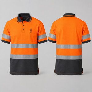 เสื้อโปโลสะท้อนแสงสำหรับงานอุตสาหกรรม ขายส่ง OEM โพลีเอสเตอร์ตาข่าย สะท้อนแสงสูง ชุดทำงานคลังสินค้า ระบายอากาศได้ดี ผู้ผลิตชุดยูนิฟอร์ม - Product Image 1