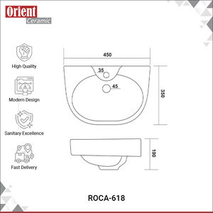 Venta al por Mayor de Lavabos de Pared de Estilo Único de Alta Calidad para Uso Doméstico y Comercial para Compradores Mayoristas - Product Image 3