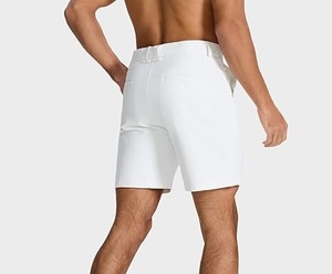 Shorts Chino Homme Taille Haute 2026 – Décontracté d'Été avec Taille Élastique Côtelée, Short de Golf Respirant avec Poches Utilitaires - Product Image 3