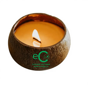 Polished or Natural Color for Coconut Shell Bowl <b>Candle</b>/ Coconut Bowl Scent <b>Candle</b> High Quality and <b>Cheap</b> Price From Eco2go VN - Product Image 1