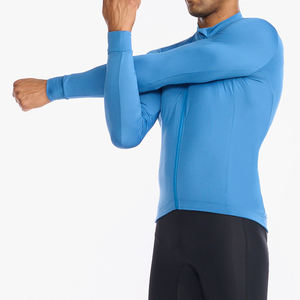 Maillot de cyclisme personnalisé 100% polyester à manches longues, respirant, couleurs et logo personnalisés, unisexe, vêtements de sport de haute qualité - Product Image 6