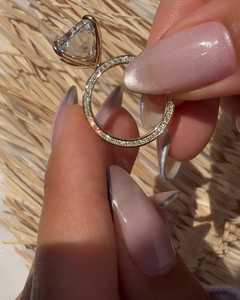 IGI 10 Carat 14K 18K <b>Solid</b> Gold Radiant Cut Lab Grown Diamond Engagement Ring Solitaire Bold Bridal B2B Factory Price Wholesale - Product Image 4