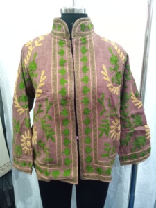 TNT Cotton Mauve Floral <b>Embroidered</b> <b>Jacket</b> <b>for</b> <b>Women</b> | Ethnic Casual Stylish Lightweight Layering <b>Jacket</b> <b>for</b> Girls - Product Image 6