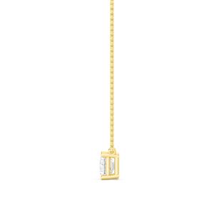 Impresionante colgante solitario de diamante cultivado en laboratorio con corte esmeralda de 1.56 CTW, oro blanco de 18K, joyería fina, regalo de aniversario para mujeres. - Product Image 6