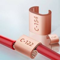 Vente Flash : Connecteurs de câble en cuivre en forme de C, série CCT-10, CCT-16, CCT-20, pour câblage industriel, équipement électrique, connexion de bornes