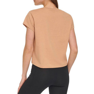 High Quality Heavyweight Boxy Women's Cotton <b>Crop</b> T Shirt Breathable Quick Dry Short Sleeve Casual Tee Crew Neck Summer Gym <b>Top</b> - Product Image 5