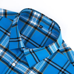 Camisa de Manga Larga Personalizada para Hombre, Chaqueta Transpirable con Botones y Solapa, Estampado Tribal Étnico Azteca, Franela Teñida con Hilo de Velour - Product Image 4